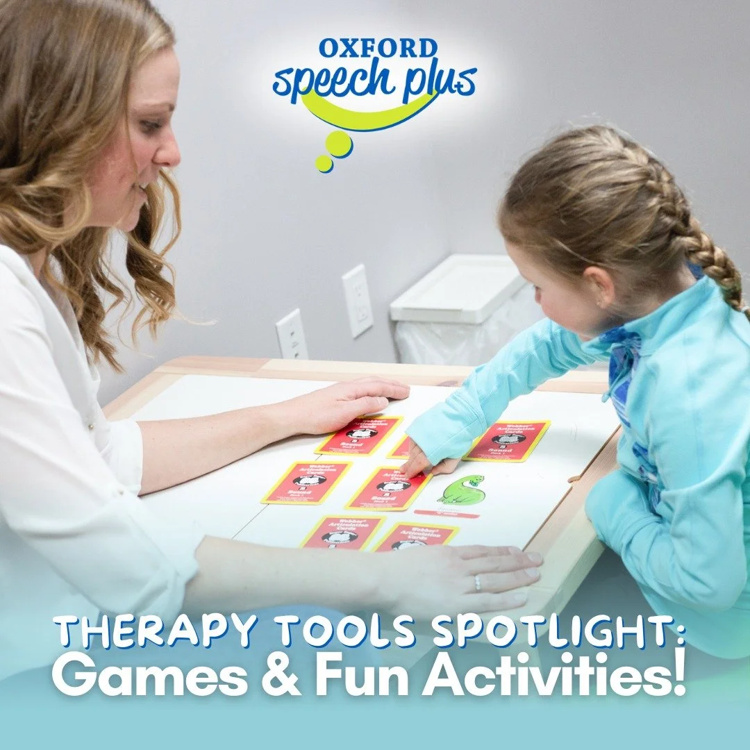 📚 Therapy Tools Spotlight: Games &amp; Fun Activities!

Who says learning can&rsquo;t be fun? 🎲 At Oxford Speech Plus, we use games, interactive activities, and hands-on tools to make each session engaging and effective. From board games to bingo d