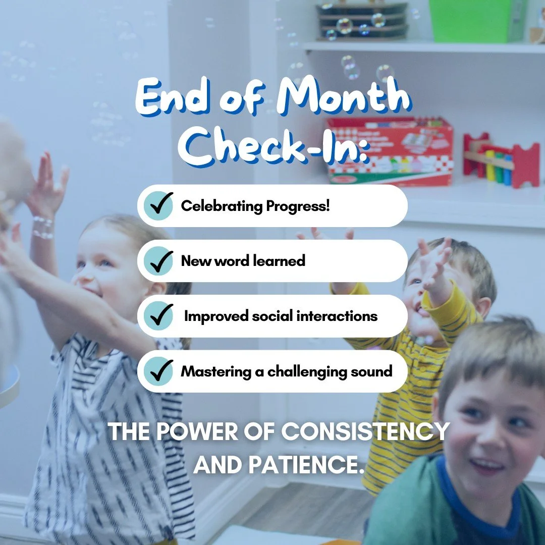📈 End of Month Check-In: Celebrating Progress!

November has flown by! Take a moment to look back and celebrate your child&rsquo;s progress this month. 🎉 Whether it&rsquo;s a new word learned, improved social interactions, or mastering a challengin