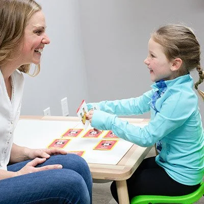 Fluency Therapy Session with A Girl