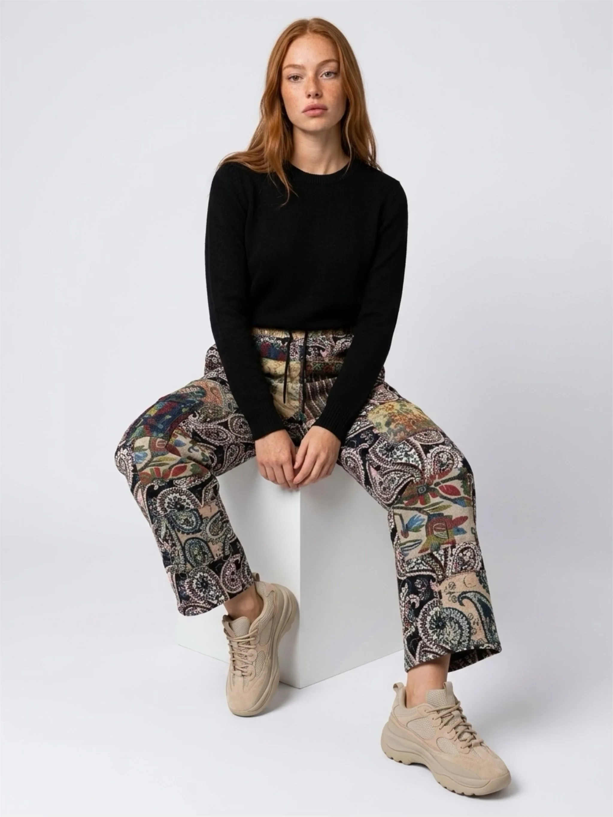 Patchwork Tapestry Pants