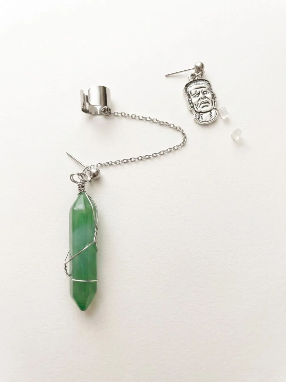 Emerald Monster Ear Cuff