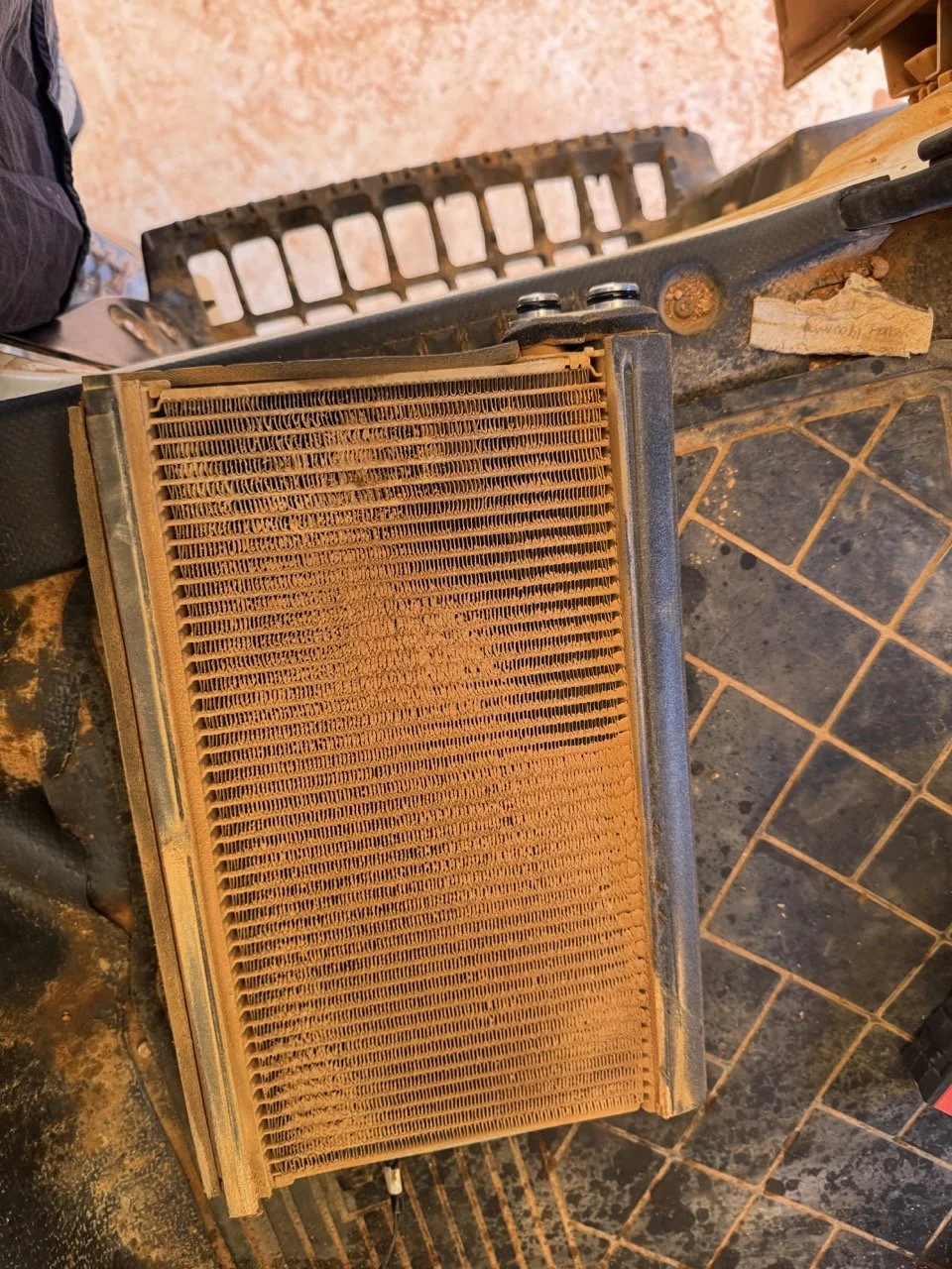 Isuzu NNR 45-150 Truck air con repairs performed on-site at Barrow Island