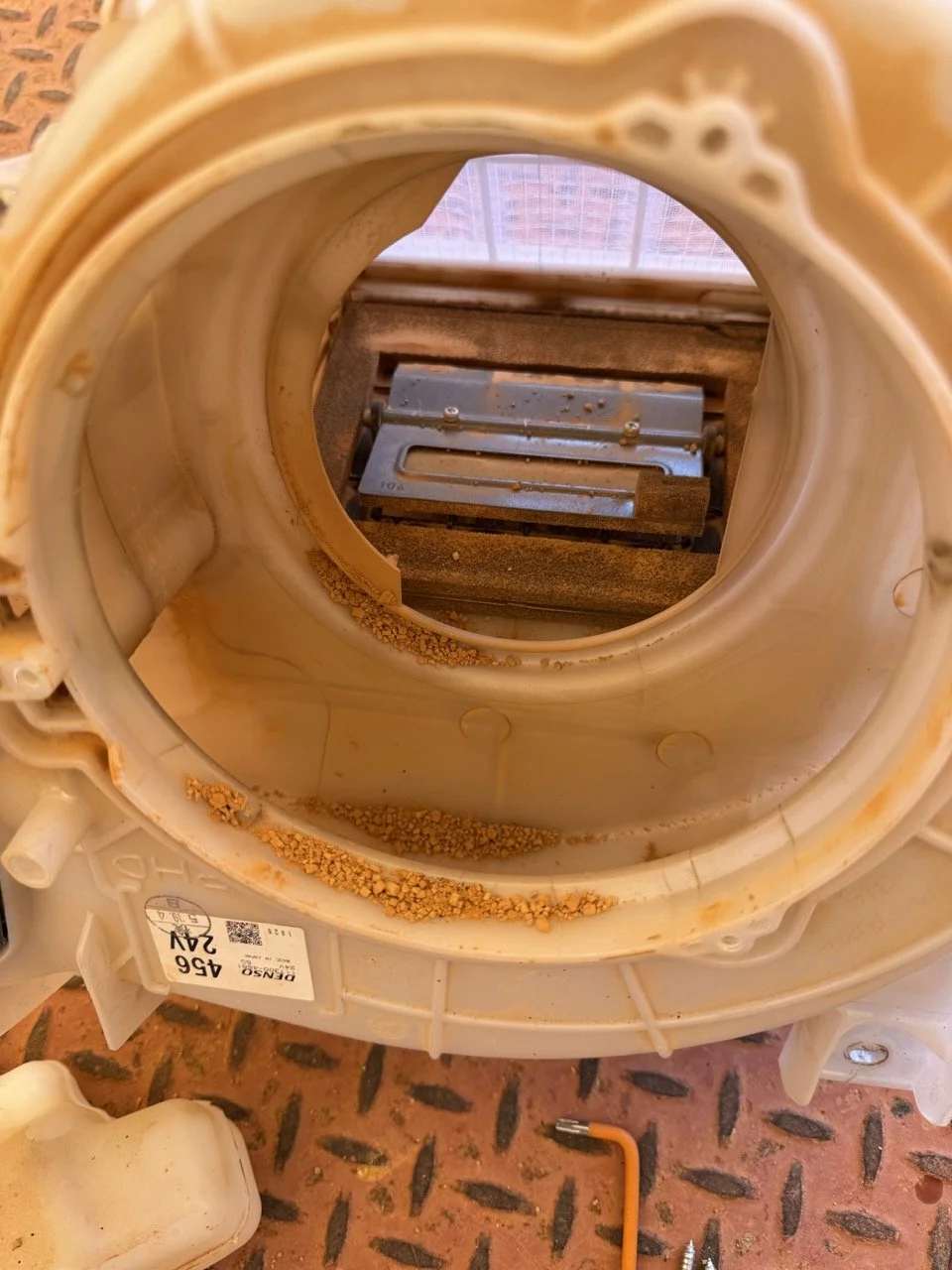 Isuzu NNR 45-150 Truck air con repairs performed on-site at Barrow Island