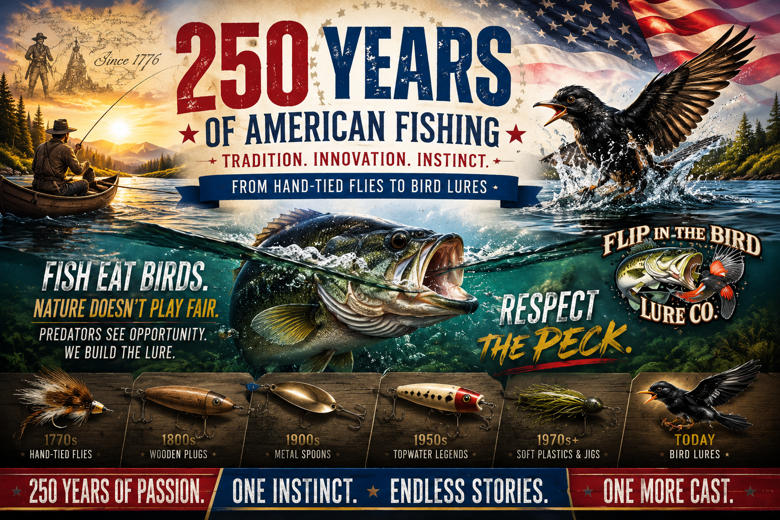 250 Years of American Fishing: From Hand-Tied Flies to Bird Lures