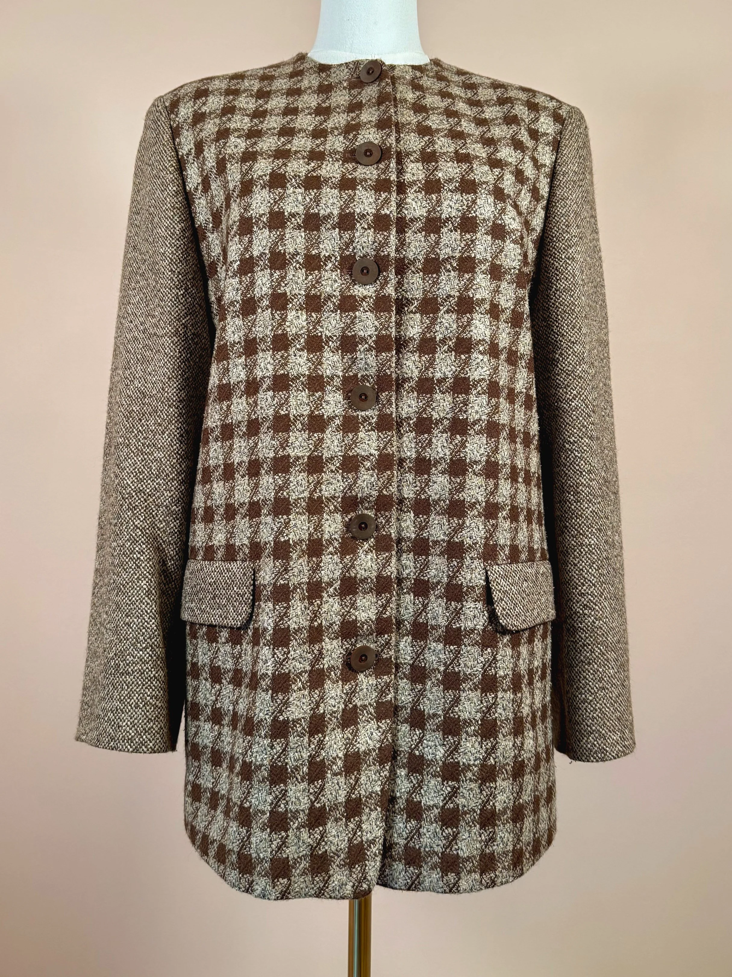 Joan & David Sequoia Tweed Coat : Medium
