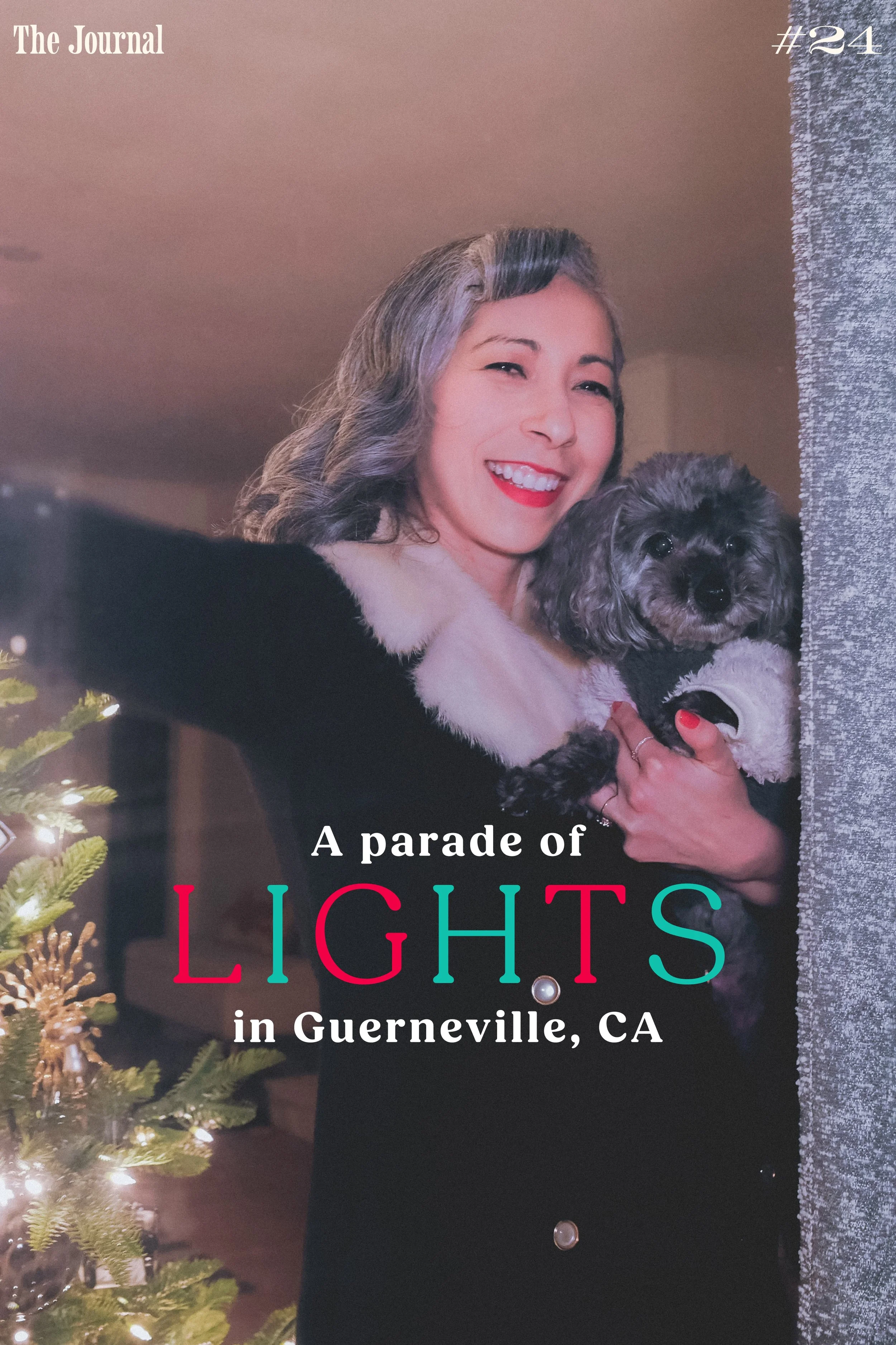 A Parade of Lights in Guerneville, CA
