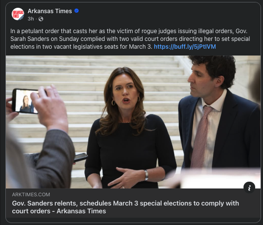 Special Election Dates Are Set 