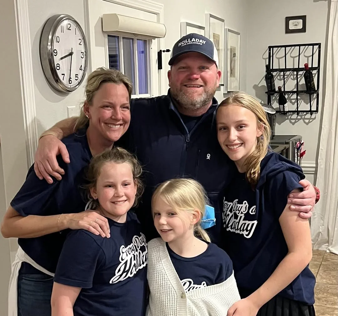 Alex Holladay with Family on Election Night. Special Election, HD70 March 3, 2026