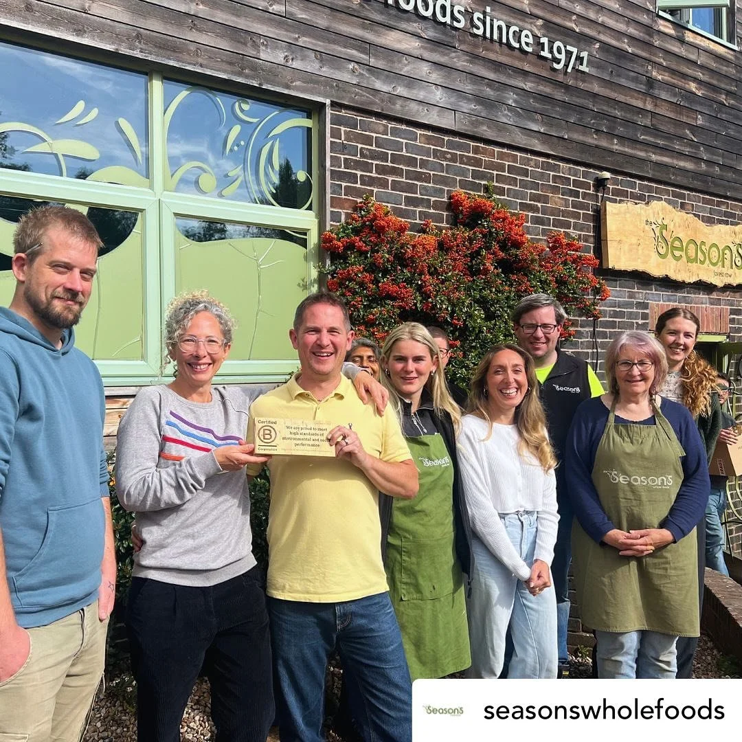 Working with Robin and the team @seasonswholefoods was an absolute joy and so inspiring, I enjoyed every minute of this journey to #bcorp certification. 

Swipe across to read why getting #bcorpcertified was important to The Seasons and how this work