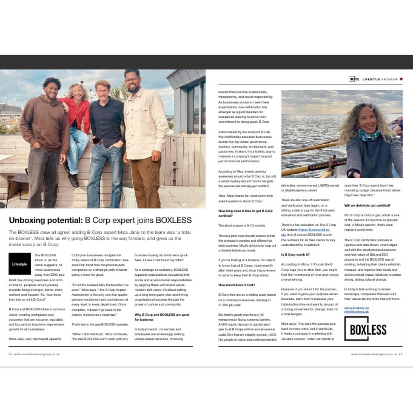 They could have chosen the photo where we&rsquo;re all sitting down and you can&rsquo;t tell how tall any of us might, or might not, be. But no.

Jesting aside, big wholehearted thanks to @sbtmagazine for the article 🙏🏼 in which I answer the most f