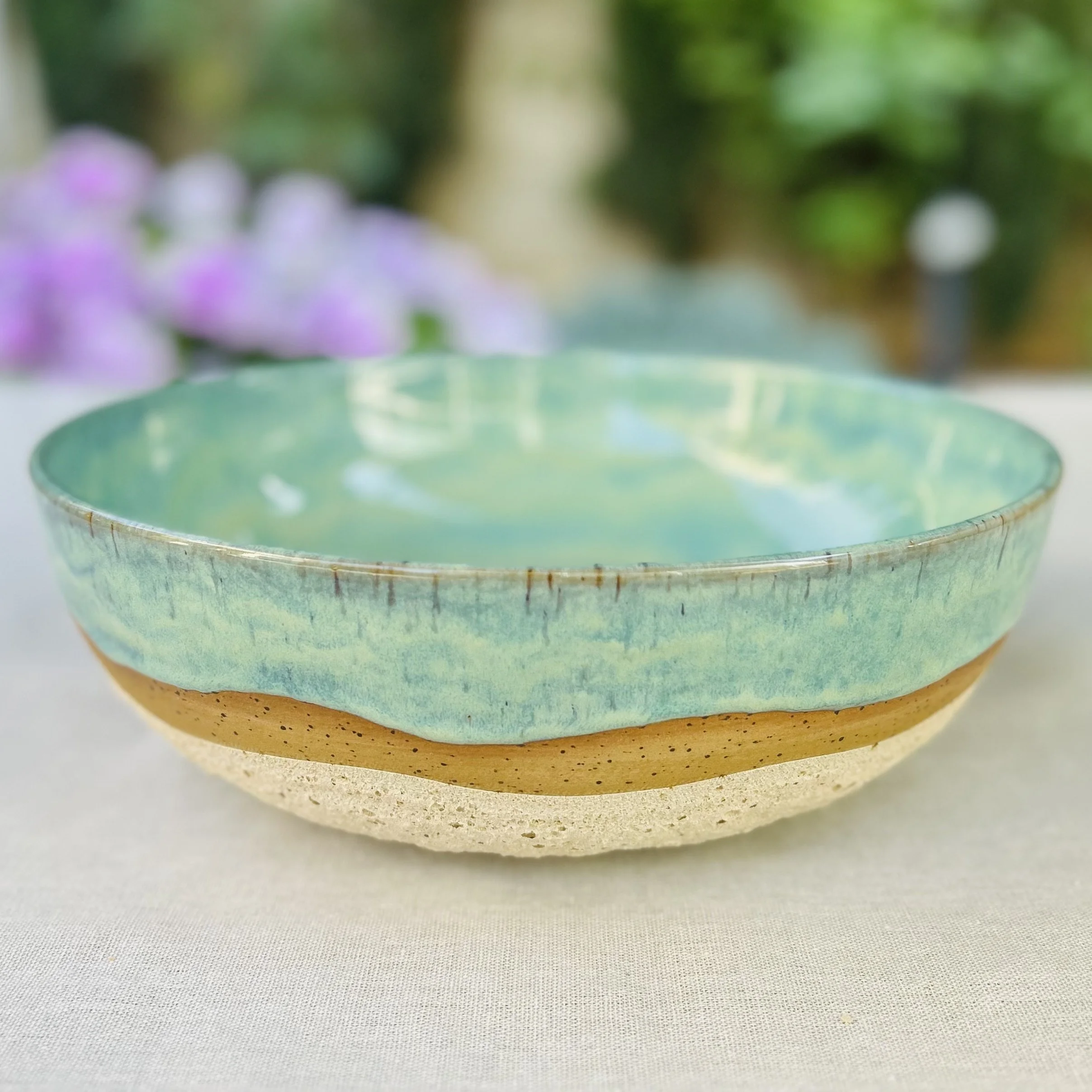 Wheel thrown Bowl, Turquoise - 200 Jod