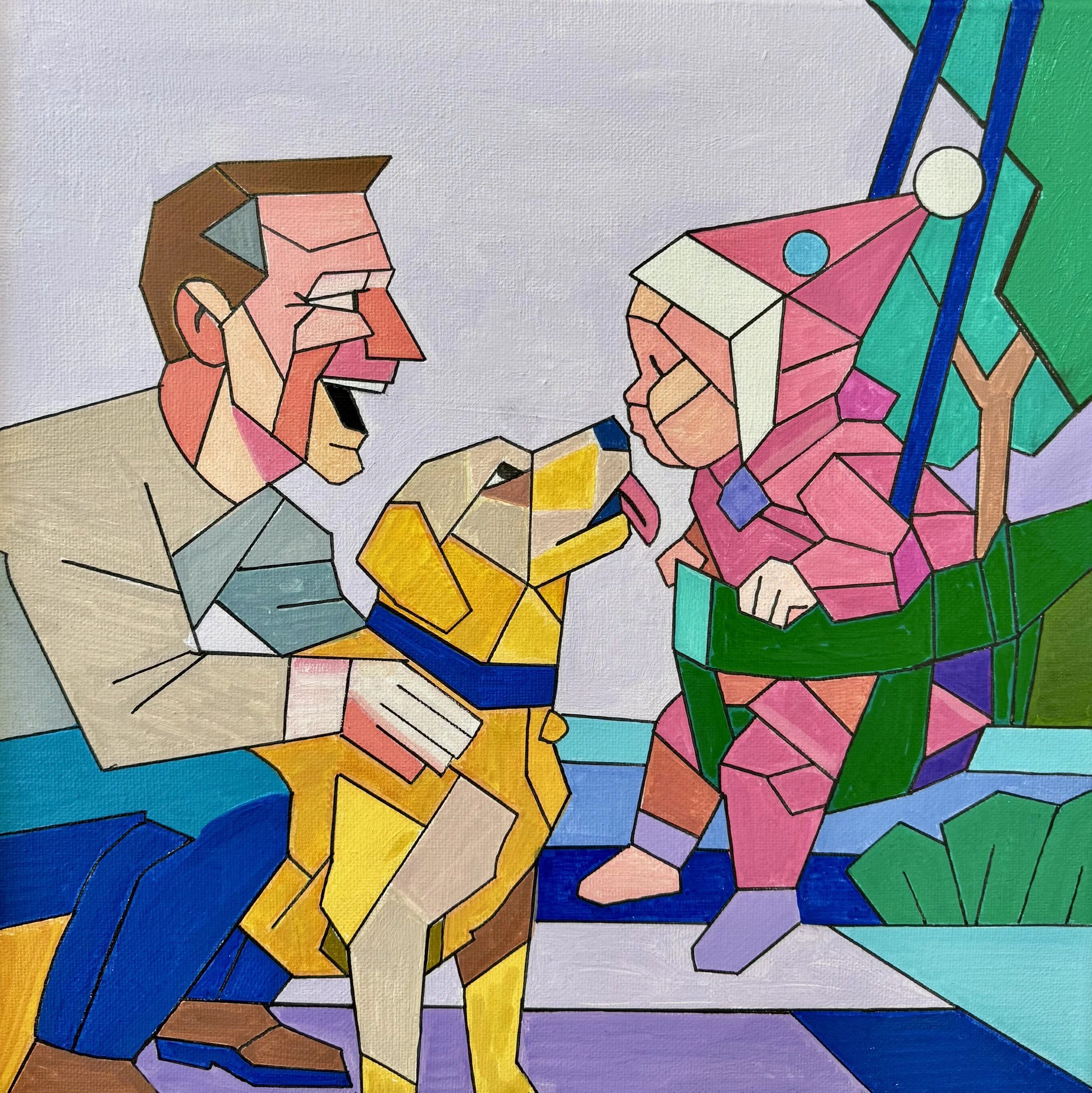 Swing Kiss (Study)
12x12, Acrylic on canvas, 2025