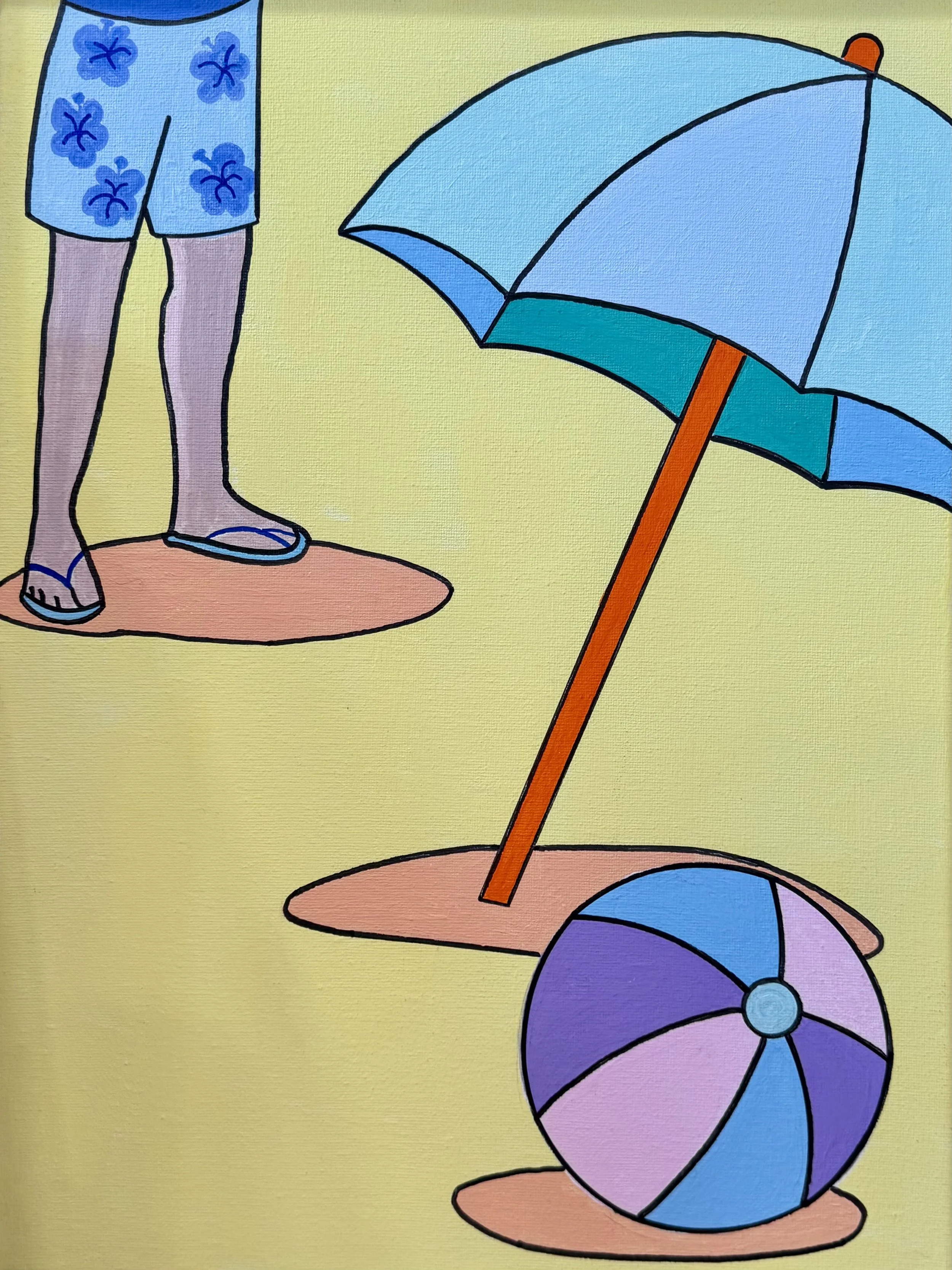 Airborne II, 12 x 16 Acrylic on Canvas, 2025