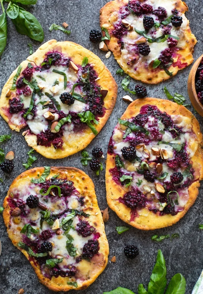 Himalayan Blackberry Dessert Flatbread