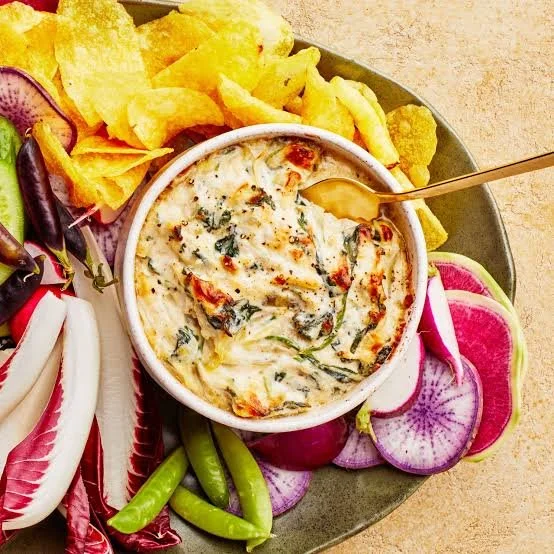 Field Sow Thistle and Artichoke Dip (vegetarian)