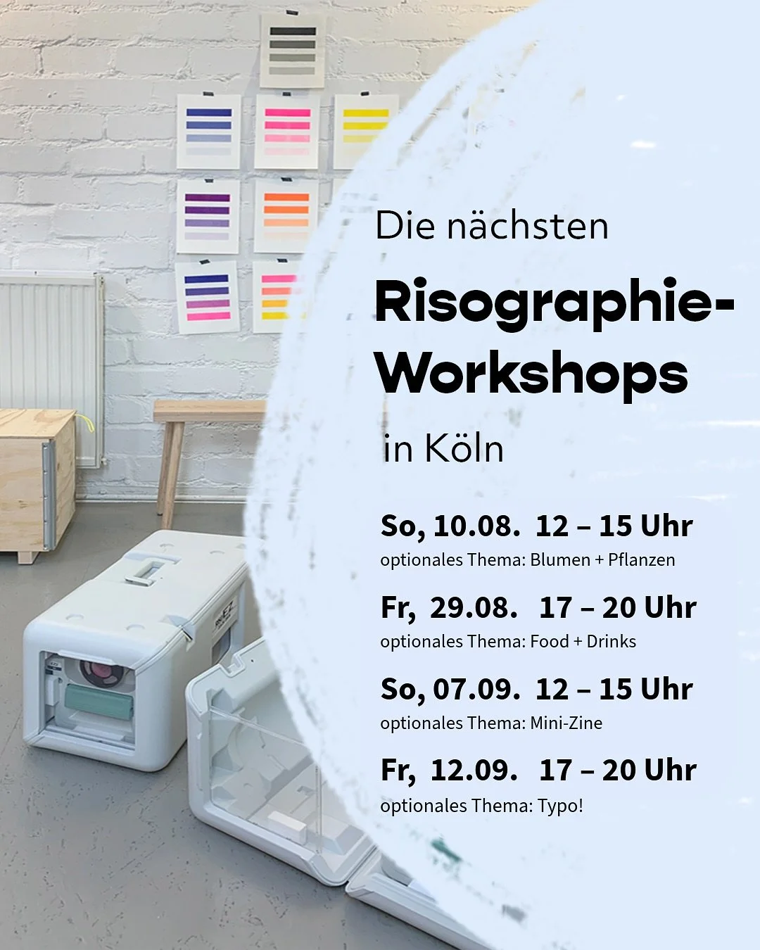 Neue Risographie-Workshops 🖨️ 🌈 🌱

Lerne das nachhaltigste und m&ouml;glicherweise charmanteste digitale Druckverfahren Risographie kennen und probiere es selbst aus! Als erstes erkl&auml;re ich euch, was die Risographie ausmacht und wie sie funkt
