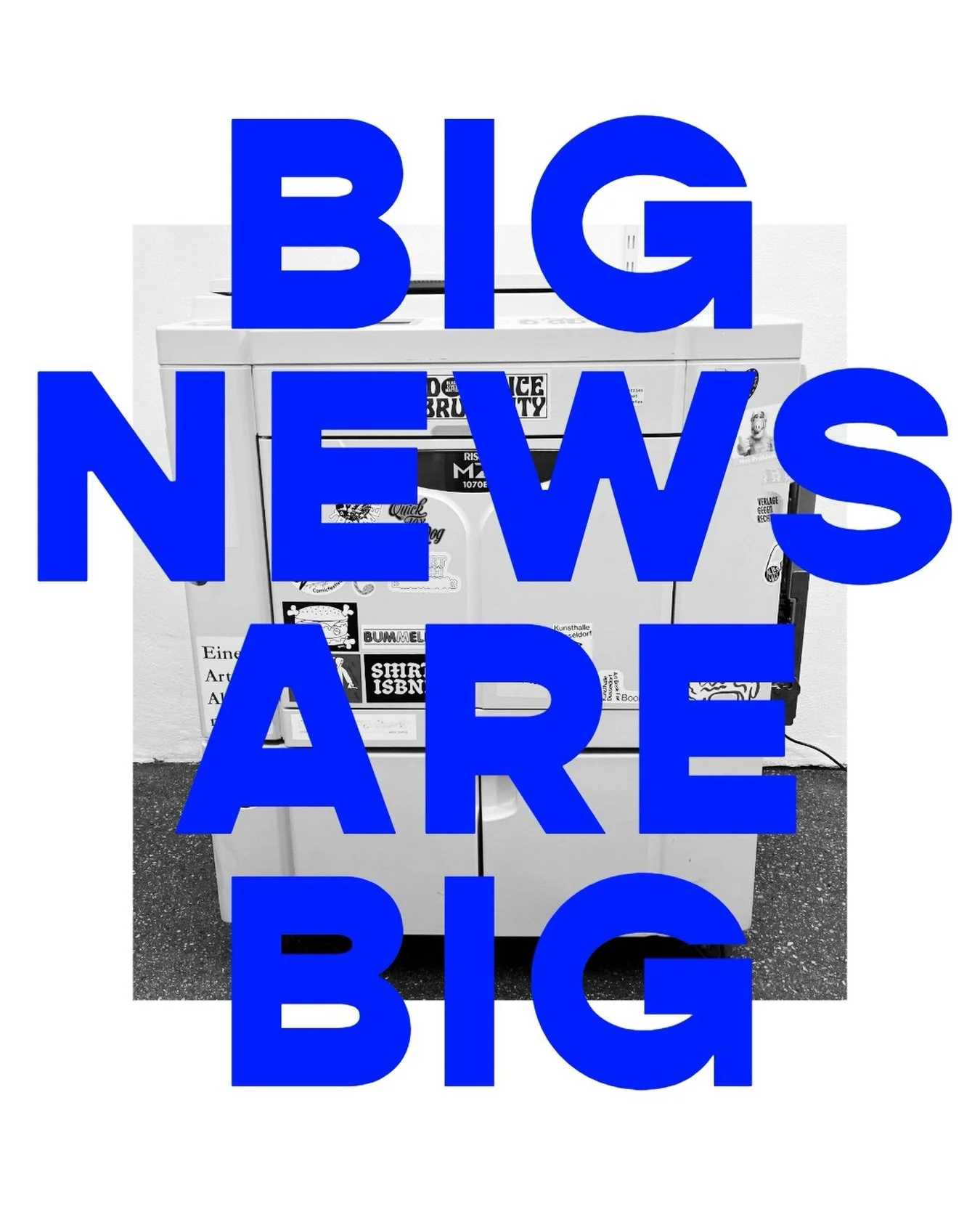 BIG NEWS 🦕 

Wer meinen Newsletter liest, ist schon im Bilde: in der RISO KITCHEN wird in ein paar Wochen ein neuer (gebrauchter) Risograph einziehen! 

Auch wenn mein ganzes Herz an meiner kleinen kompakten EZ200 h&auml;ngt, die ich mit viel Liebe 