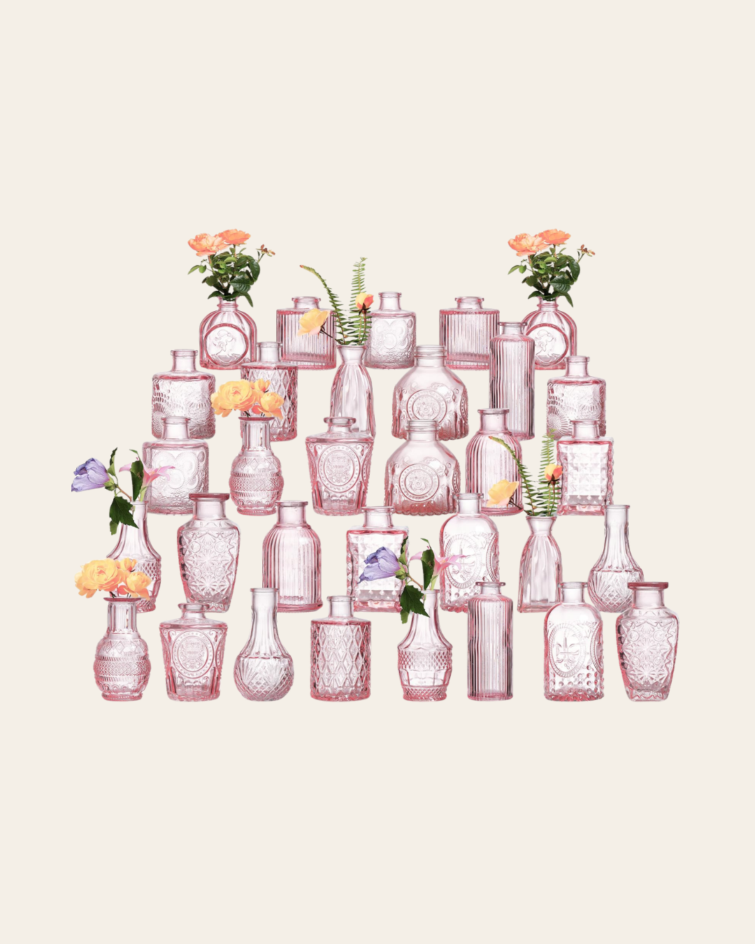 Pink Bud Vases