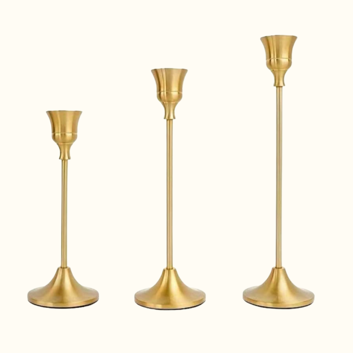 Gold Taper Candle Holders