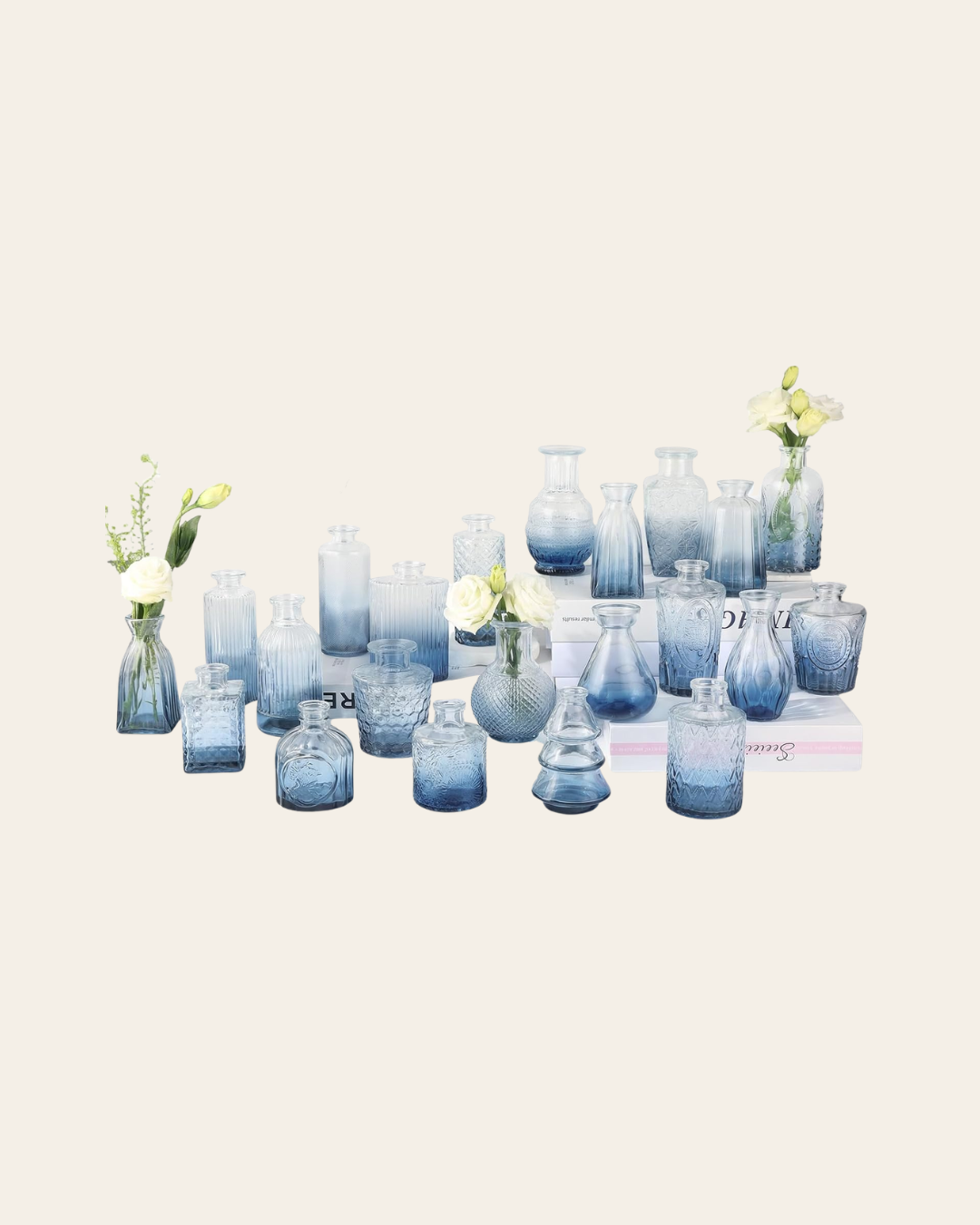 Blue Bud Vases