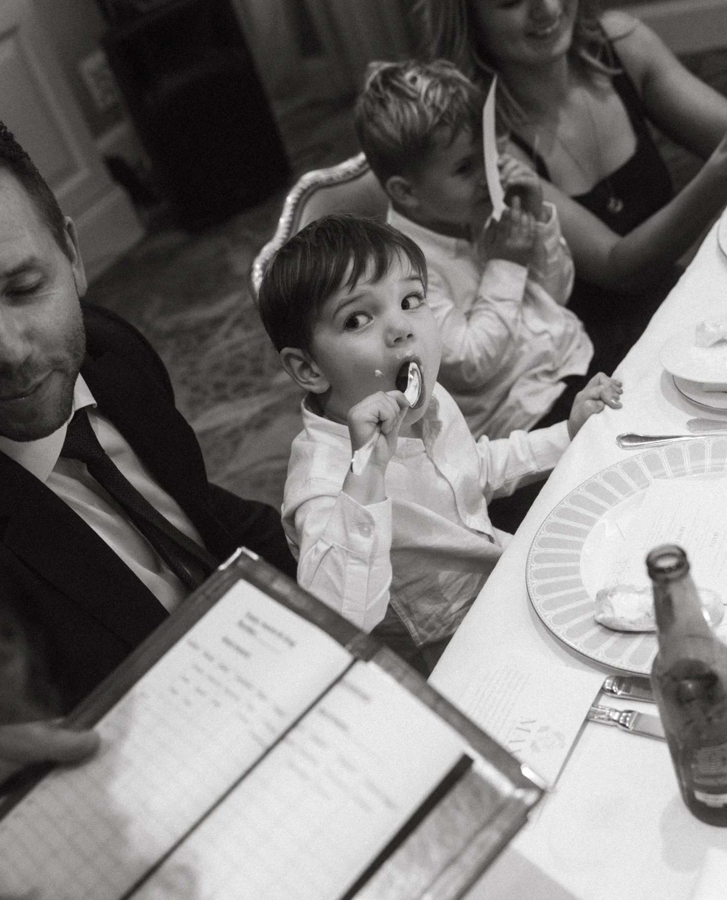 When you&rsquo;re two welcome drinks &amp; three cocktails in and you&rsquo;ve sat through four speeches and the starters finally reach the table.

Me too, lil guy, me too.

(I love this photo)