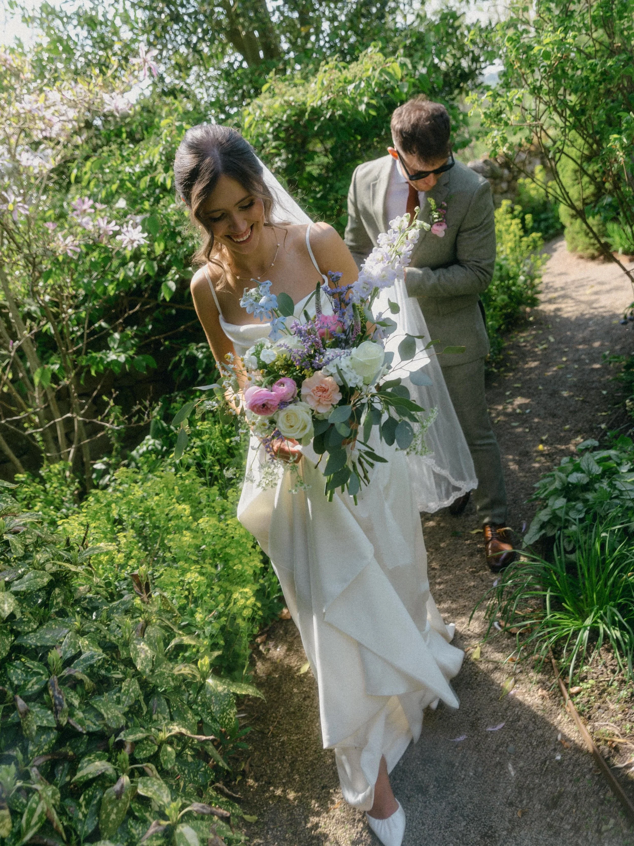 A couple absolute favourites from Kiera &amp; Liam&rsquo;s wedding at @lepetitchateauweddings last year that I can&rsquo;t believe I never shared - so here they are 💕

So much joy. So much love. So much Northumbrian sun!
