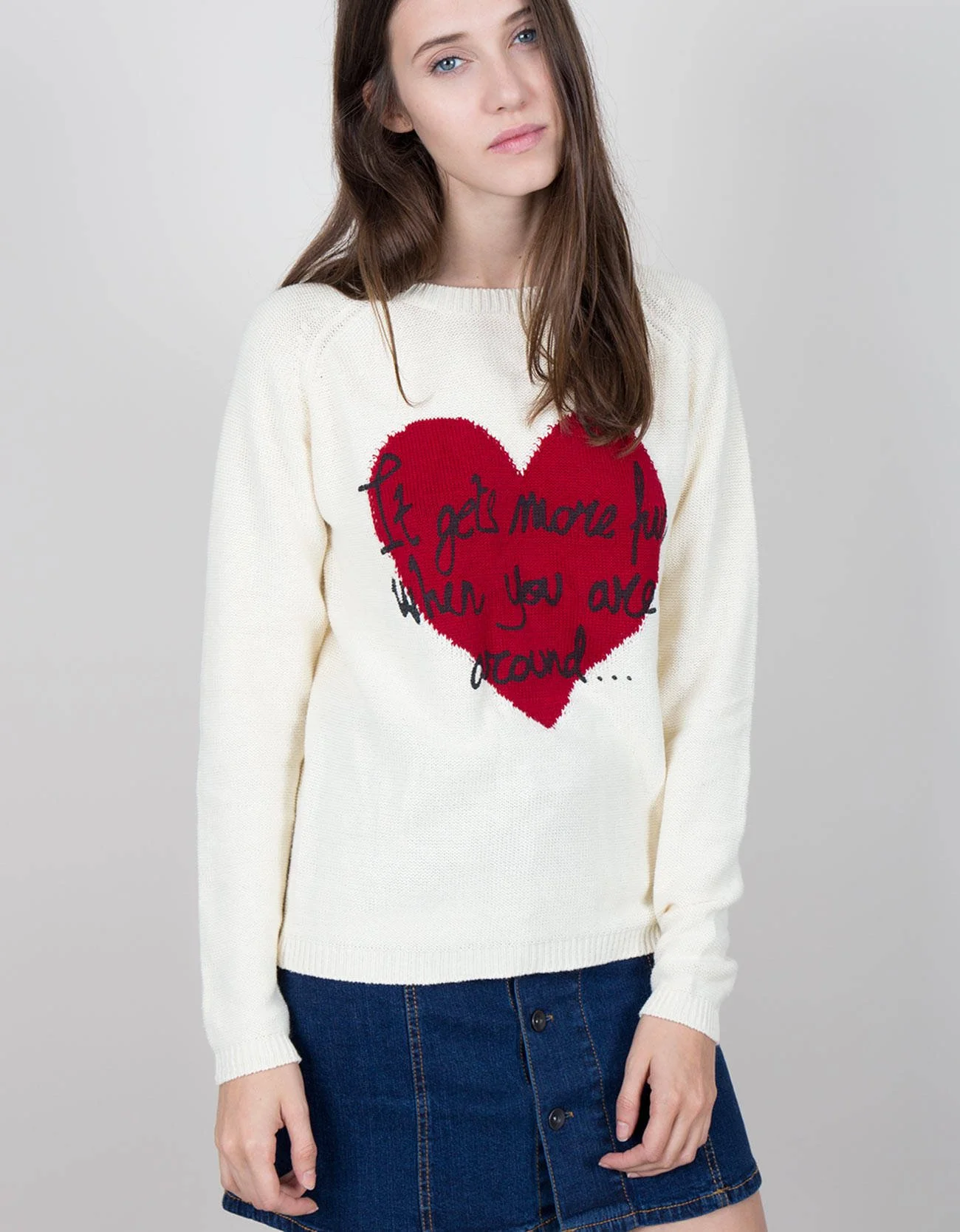 Shana Tricot · Jersey intarsia corazón. BGD.