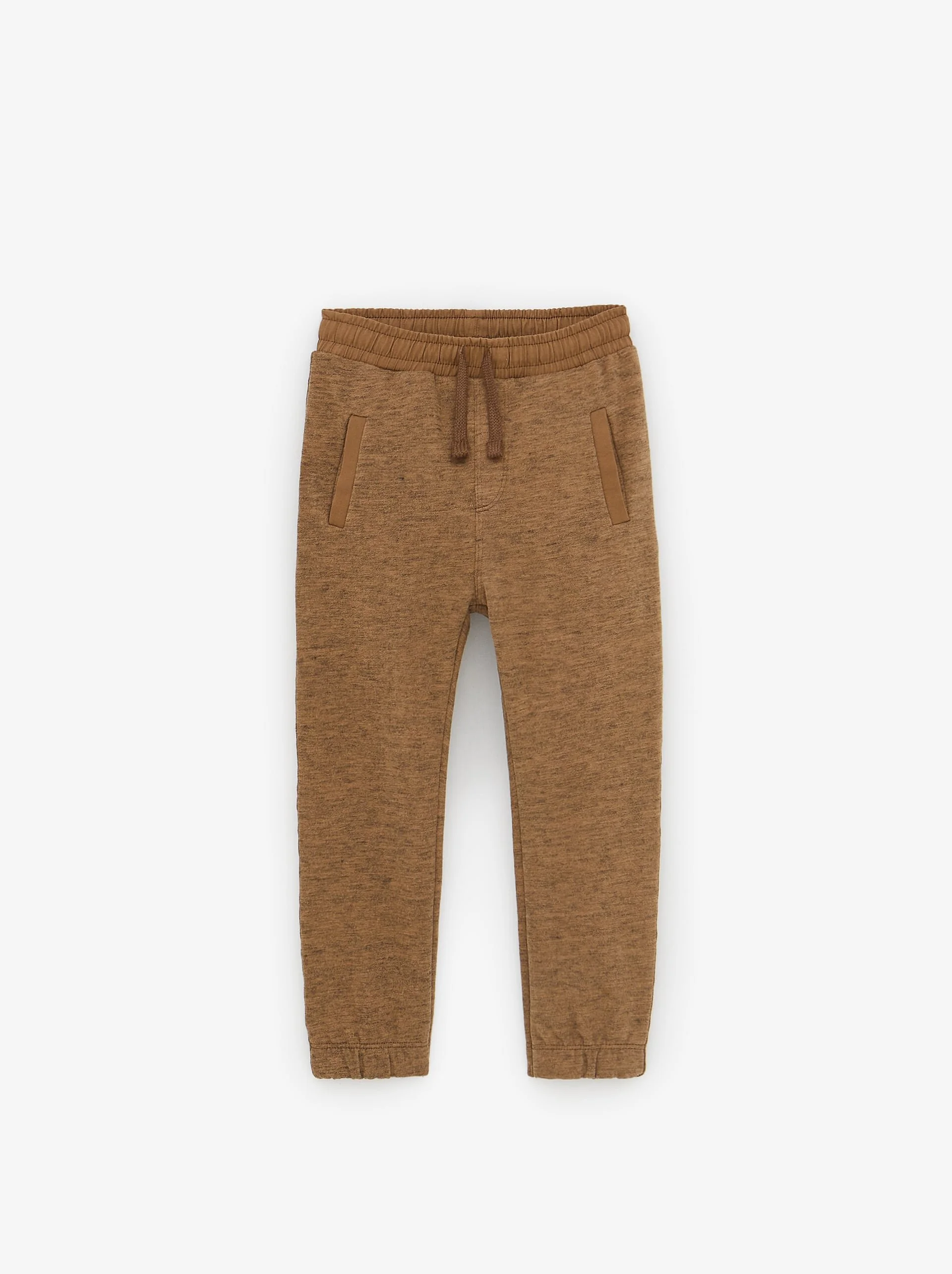 Zara Boys · Jogger sobretintado combi plana.