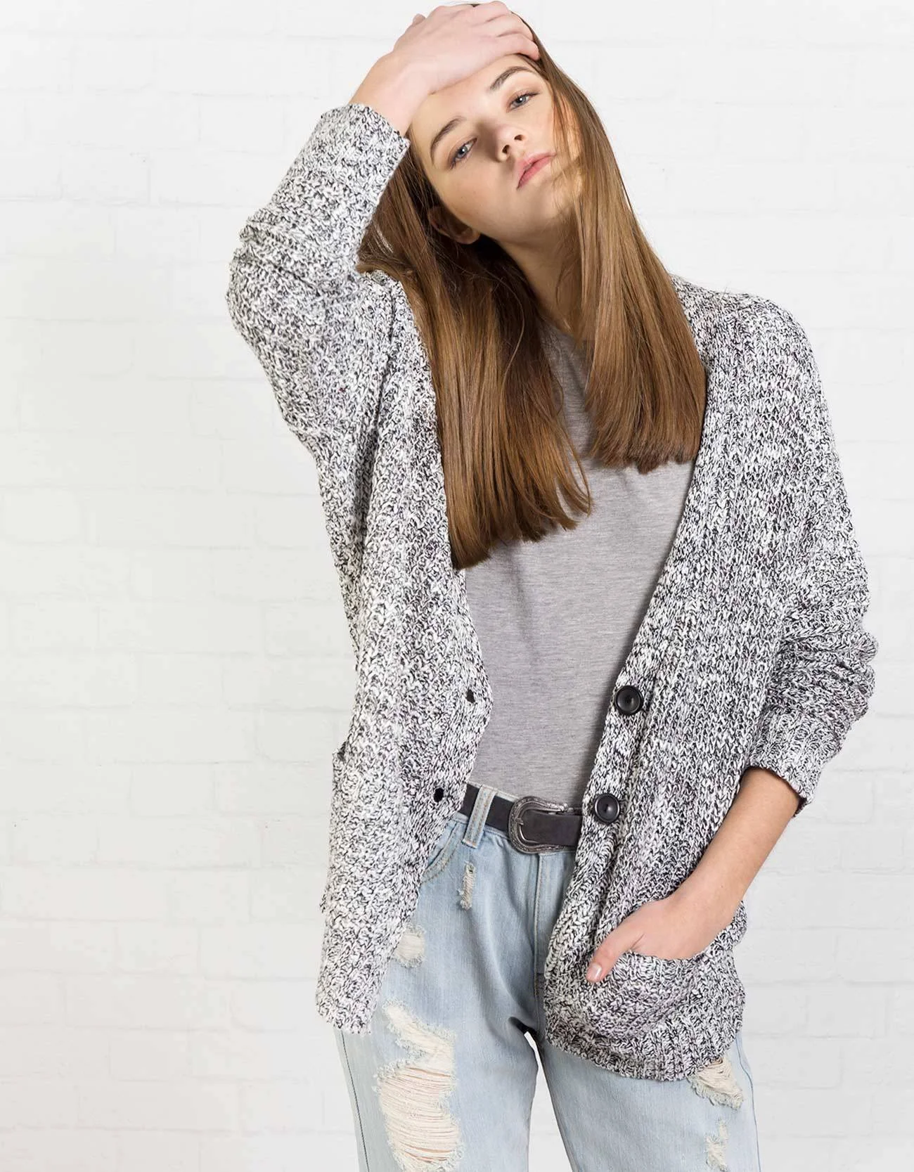 Shana Tricot · Chaqueta slub bolsillos. BGD.