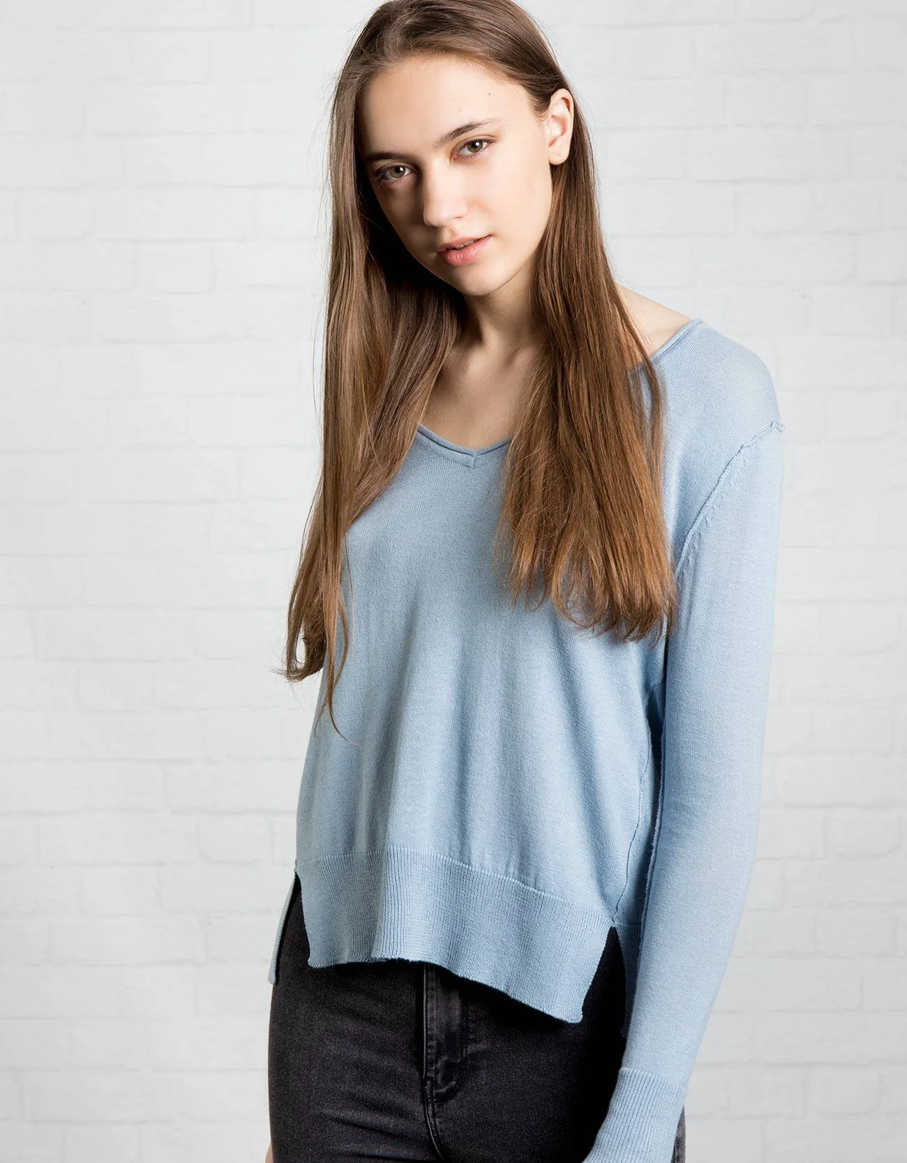 Shana Tricot · jersey fluido aberutas laterales. BGD.