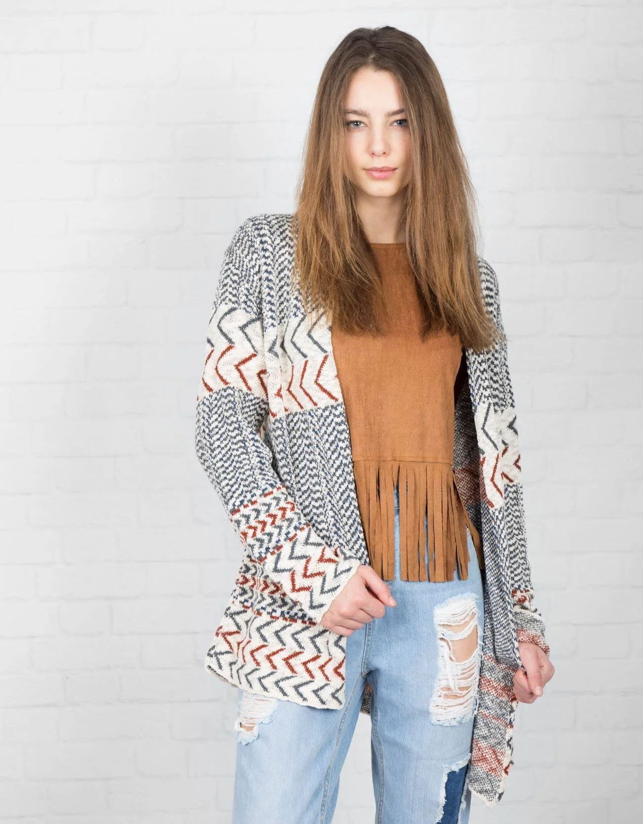 Shana Tricot · Cardigan cenefa. ESP.