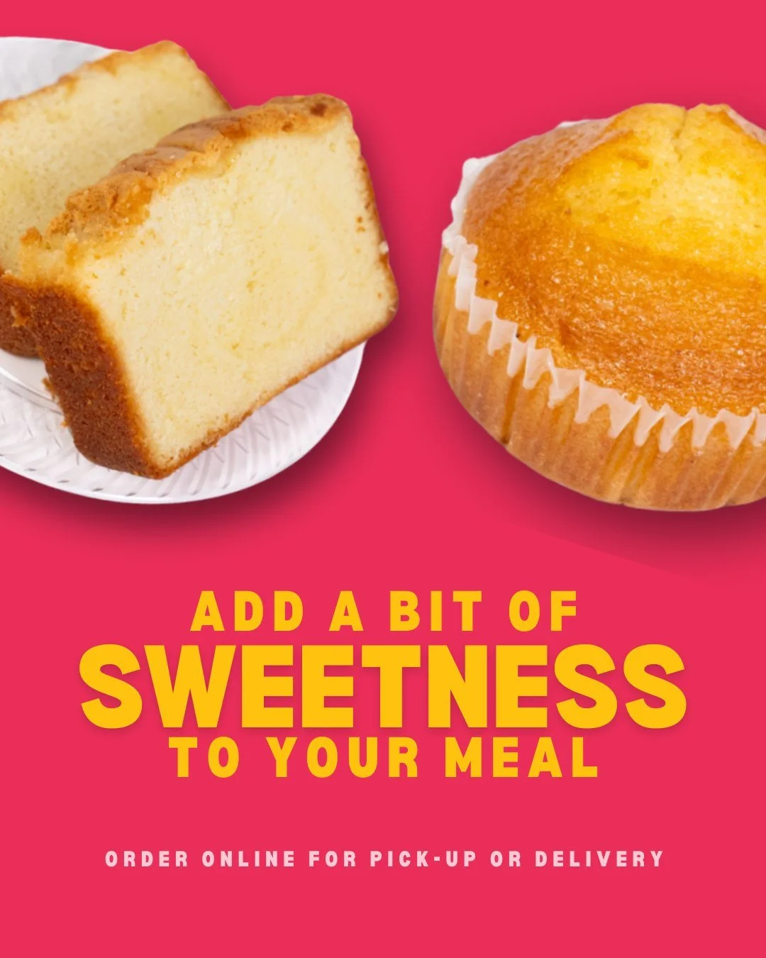 Because every crispy, savory, golden meal needs a sweeter counterpart! 🍰

Order online with the link in our bio!