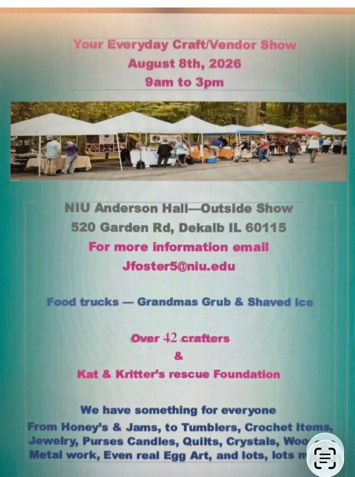 NIU Anderson Hall Vendor Show