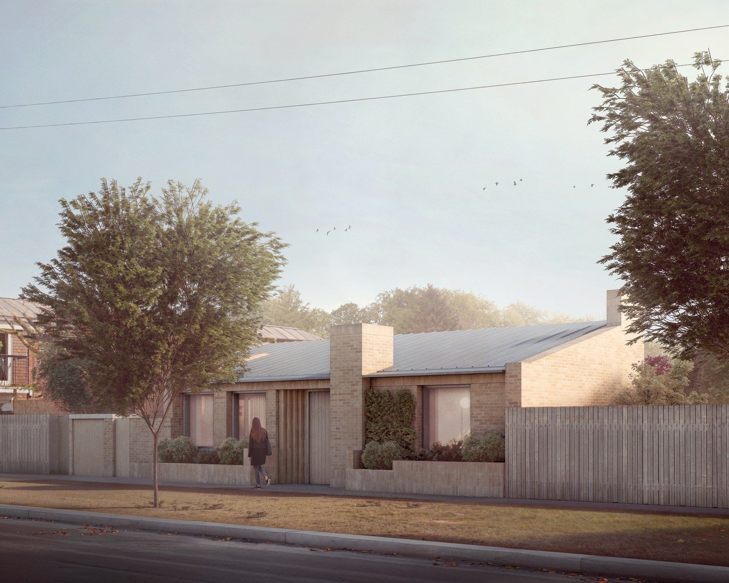 We were delighted to have the opportunity to work on another gorgeous and really thoughtful development from Caswell and Dainow. This single dwelling on a backland site in Lewisham will have two courtyards, both with beautiful clay paving, glossy fea