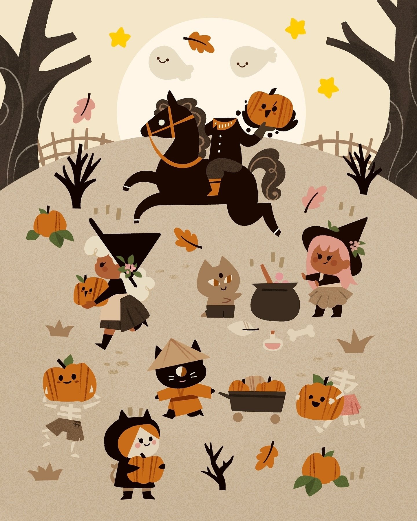 Have you seen my newest sticker book I&lsquo;ve made for @cupkin.co already? 👻🤭✨
it&lsquo;s a new spooky one, and I 🩷🩷🩷 to draw cute and spooky hehe

This is one of 8 scenes ✨

#stickerbook #stickeractivitybook #kidlit
