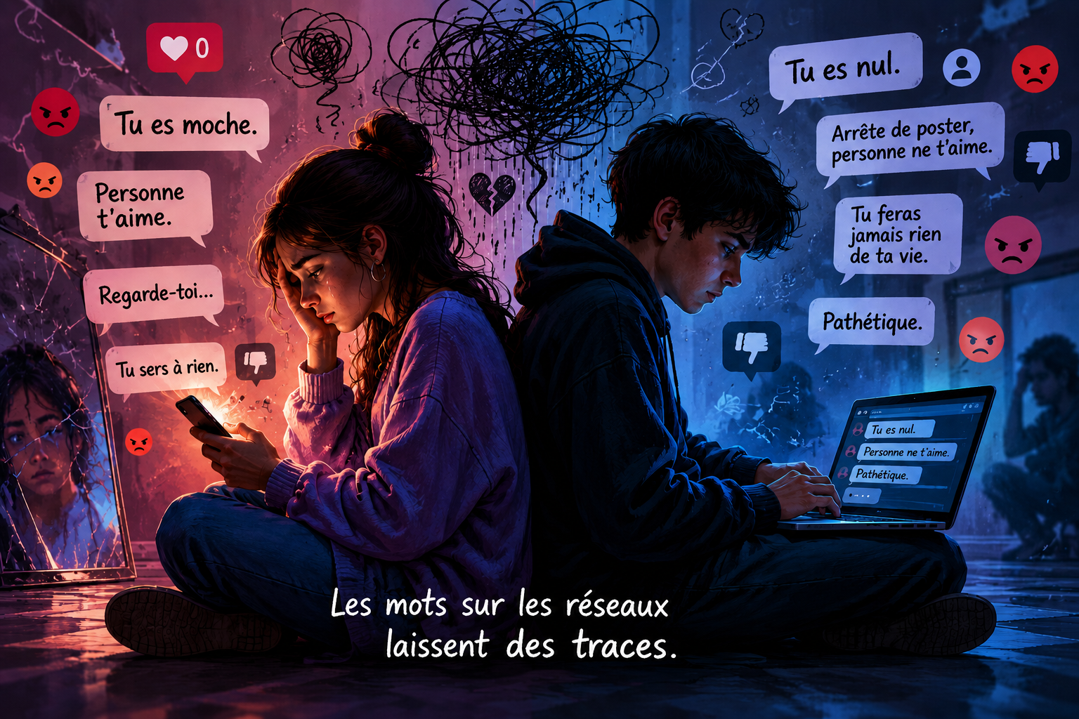 Cyberharcèlement : quand les réseaux sociaux détruisent l’estime de soi 