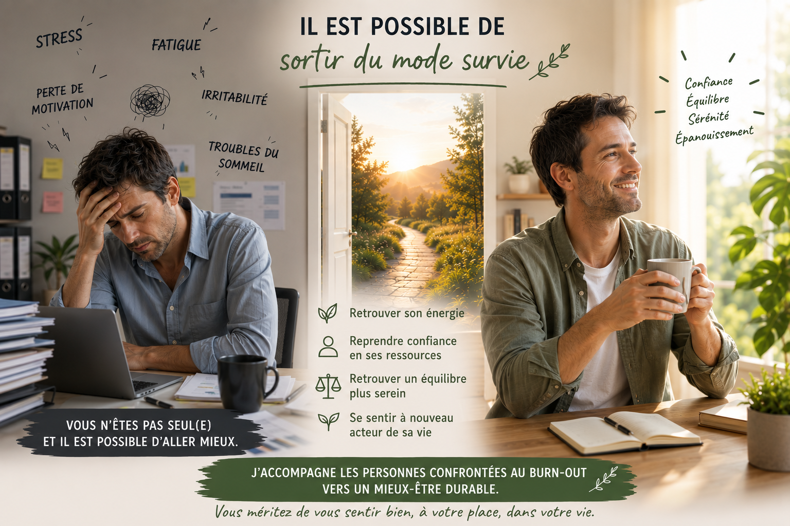 Burn-out après un changement de direction : pourquoi vous n'arrivez plus à récupérer et comment retrouver votre équilibre