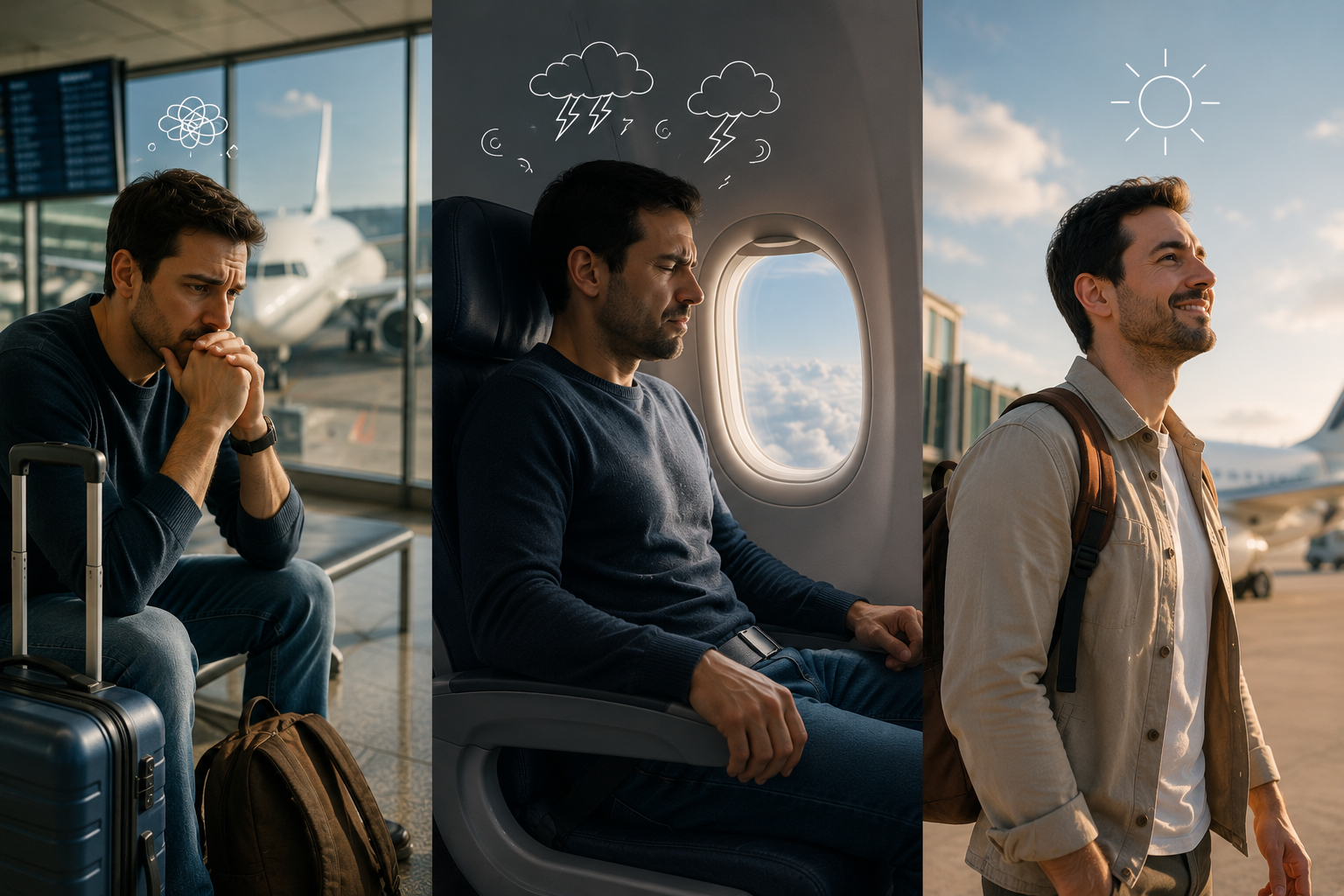 Phobie de l'avion : retrouver progressivement le plaisir de voyager plus sereinement