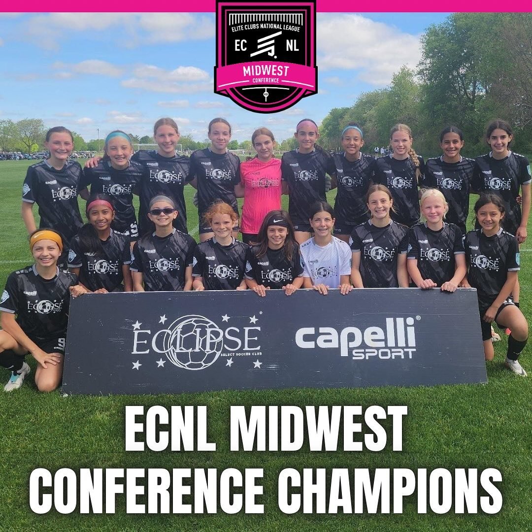 Your 2023-2024 ECNL Midwest Conference Champions 🏆🤩

Congratulations to our 2011 ECNL Girls on a stellar conference season &mdash; finishing with a record of 12-1-1!

Next stop, playoffs 🙌🏼 

#TheEclipseNation #ecnlgirls #conferencechamps