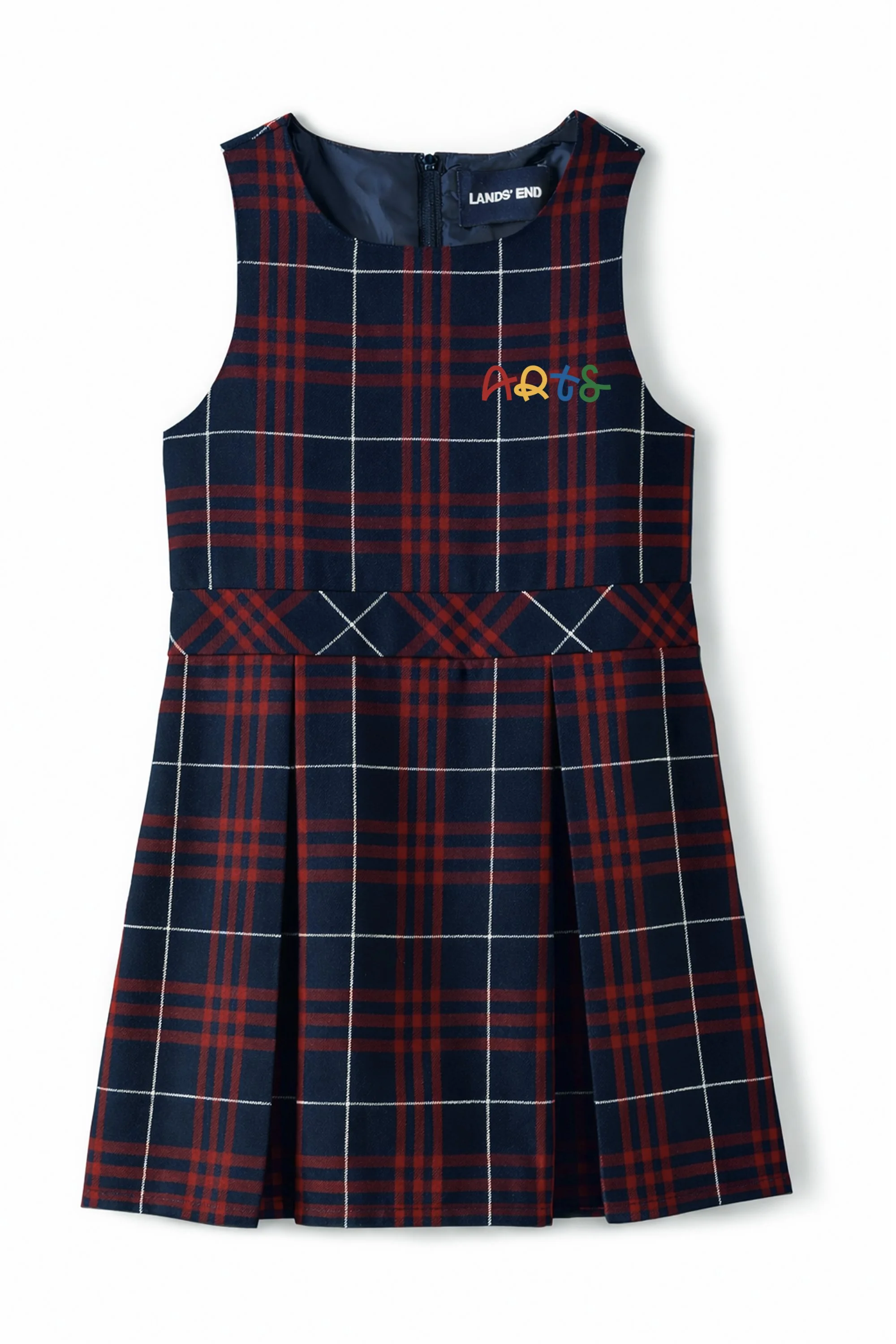 Scooter Dress - NAVY & RED Plaid