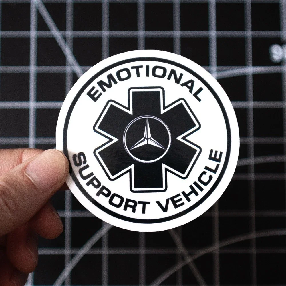 Cliché - "Mercedes" Emotional Support Vehicle Sticker