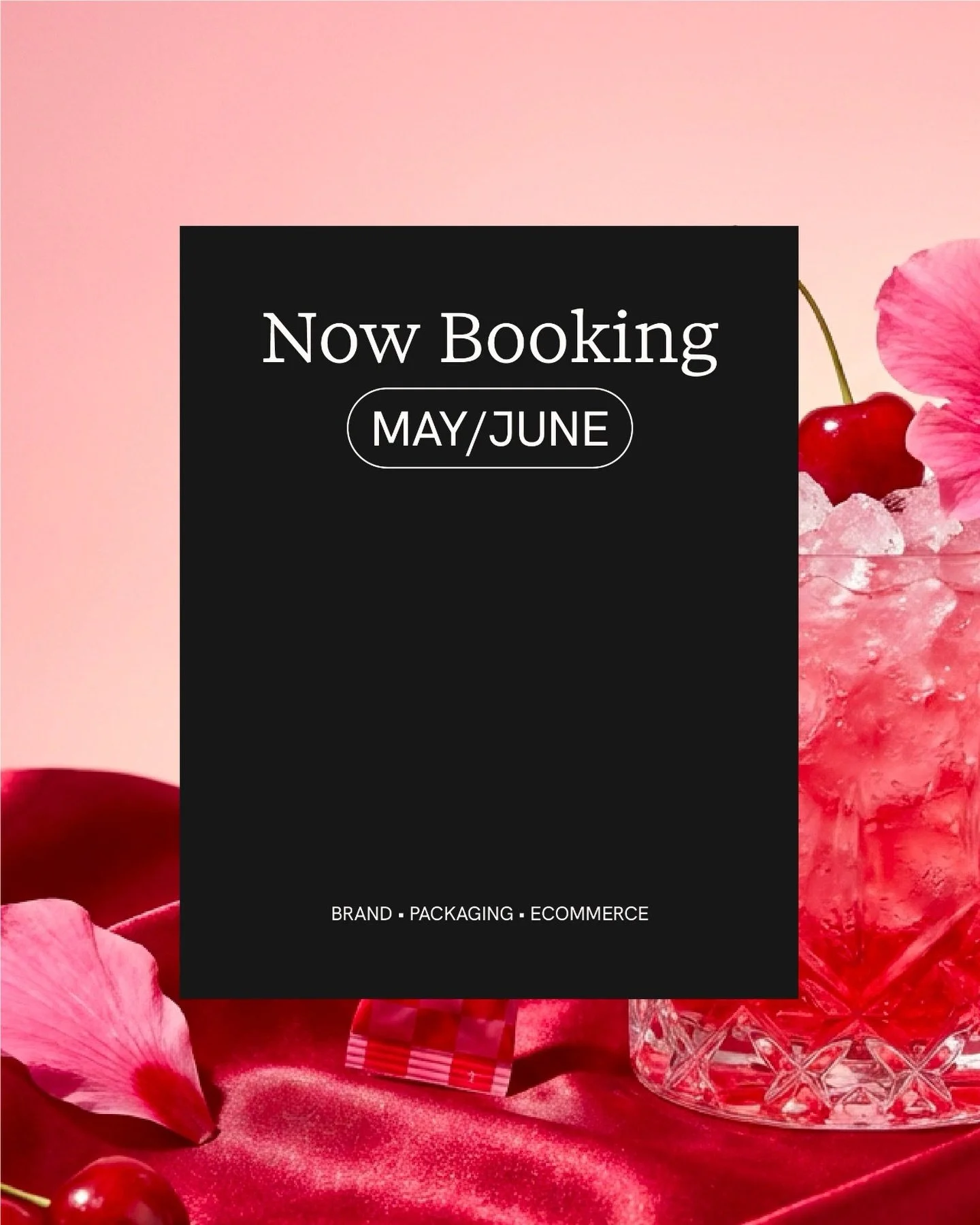 Now booking a limited number of brand, packaging and web projects for May + June.

The past few months have been filled with exciting brands that I can&rsquo;t wait to share. A little sneak peek in the background image, full project coming next week 