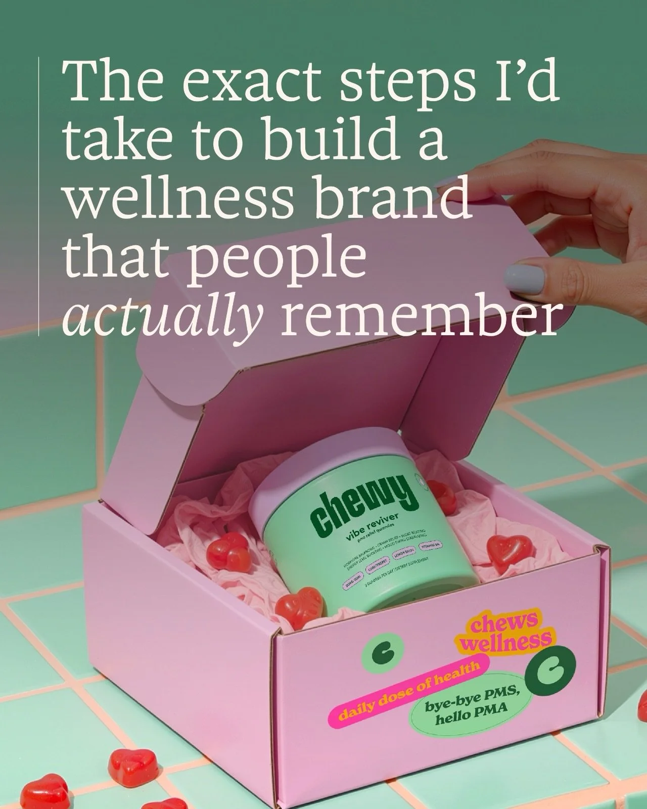 If I were building a wellness brand today, this is exactly what I&rsquo;d do. The brands people remember are never the ones playing it safe. They&rsquo;re the ones with a clear point of view, a personality, and a visual identity that communicates. Ge