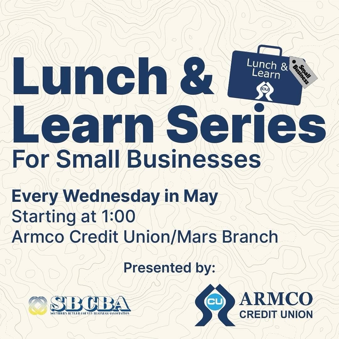 SBCBA is excited to present Lunch &amp; Learn workshops for local businesses every Wednesday in May! Workshops are free but RSVP required the Friday prior to each workshop at https://www.armcocu.com/lunch-learn/

💻 May 1 - Digital Marketing Strategi