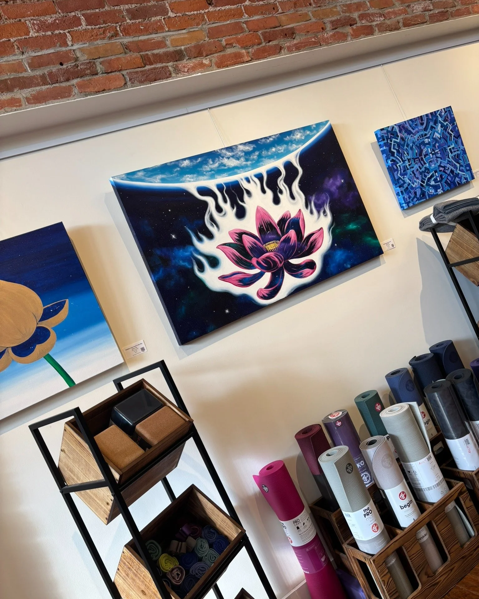 Sending a little more compassion and empathy out into the world.

Recharging the Earth and Tears of Compassion have joined my other lotus paintings at Discover Yoga in Fort Wayne.

If you practice at @@discover.yogafw , look for them next time you're