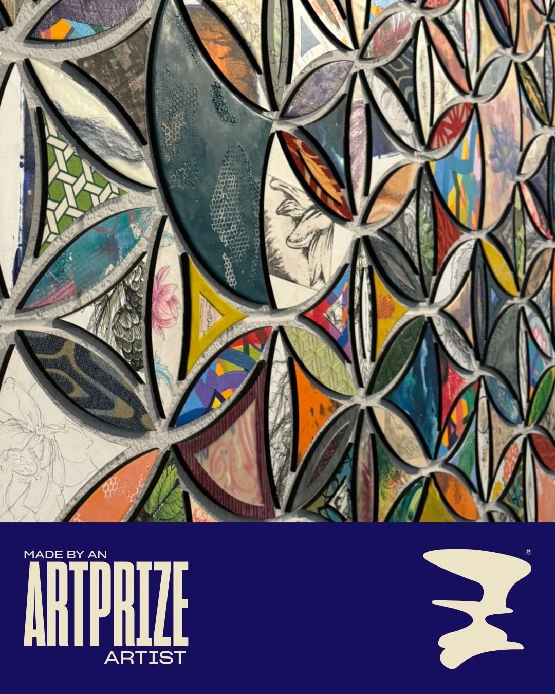 It's up. It's open. And it's waiting for you.

Weave of Life is now on view art @artprize  2026 at @mccgrandrapids . Hundreds of encaustic and mixed media panels, arranged in an expanding Flower of Life pattern, exploring memory, nature, and what con