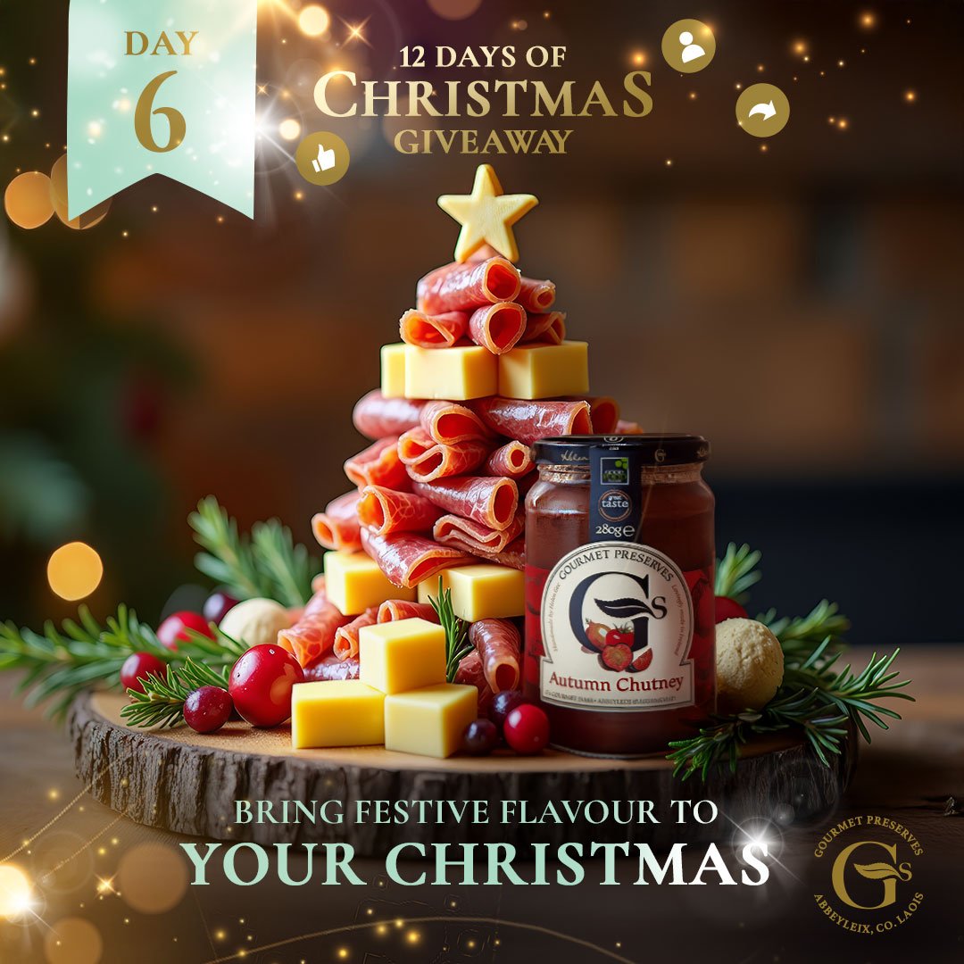 Day 6 brings festive flavour to your table

Win a Savoury Mix Box featuring six jars of our handcrafted chutneys and relishes. Perfect for Christmas entertaining and adding that special touch to every meal.

It&rsquo;s easy to take part! Like this po