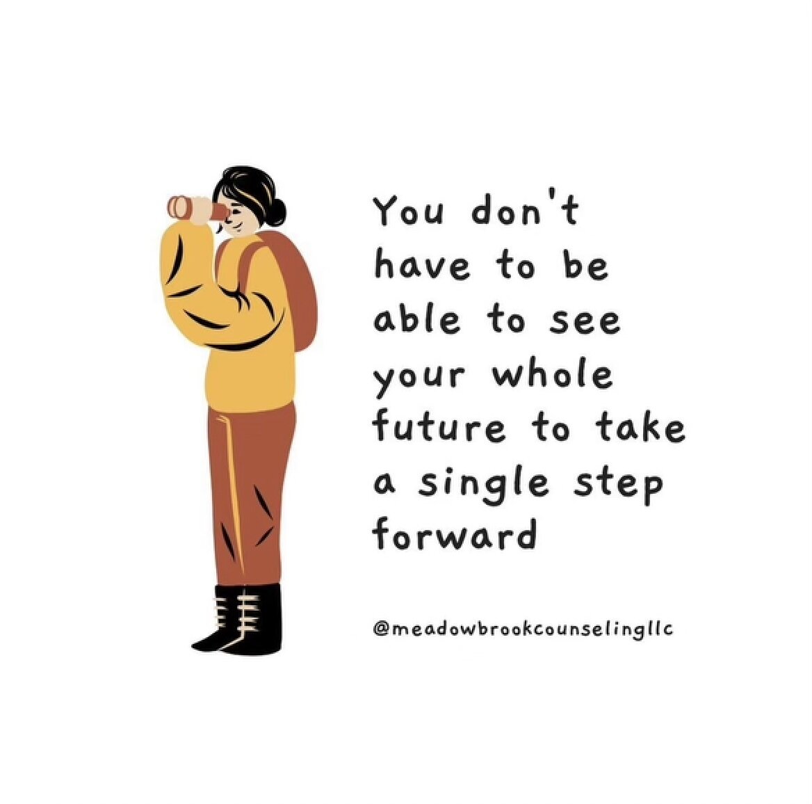There are days in our counseling practice when we focus on a single step. Those days are just as beneficial as the days we spend planning for the future. One step at a time brings us closer to where we want to be. We can't wait to share what the futu