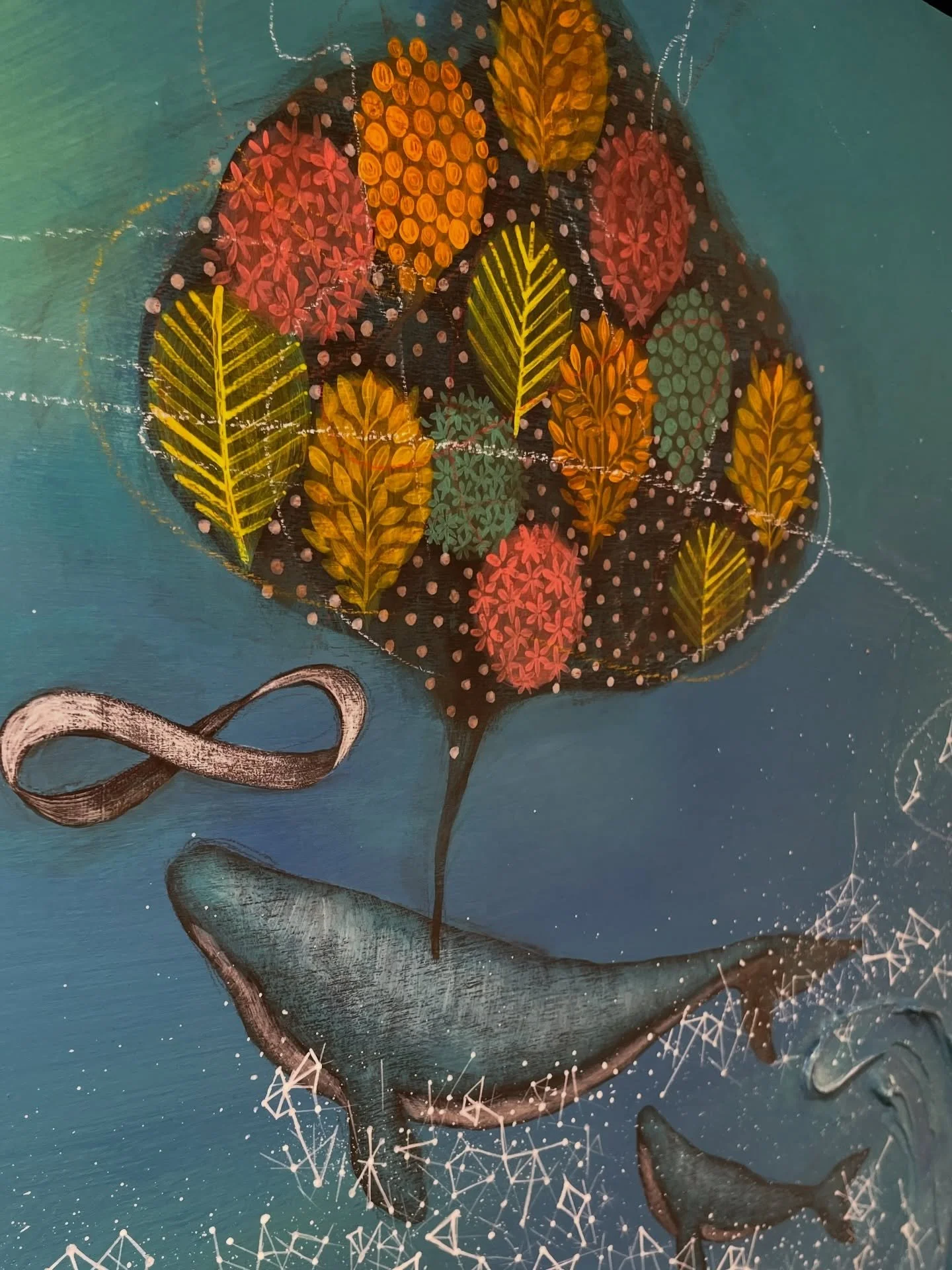 Day - 4, at the One of a Show.

Genie&rsquo;s little notes.

There&rsquo;s something mysterious about connections.
Work I had almost forgotten comes back to me through people I don&rsquo;t remember &mdash;
yet they remember every detail.
And yesterda