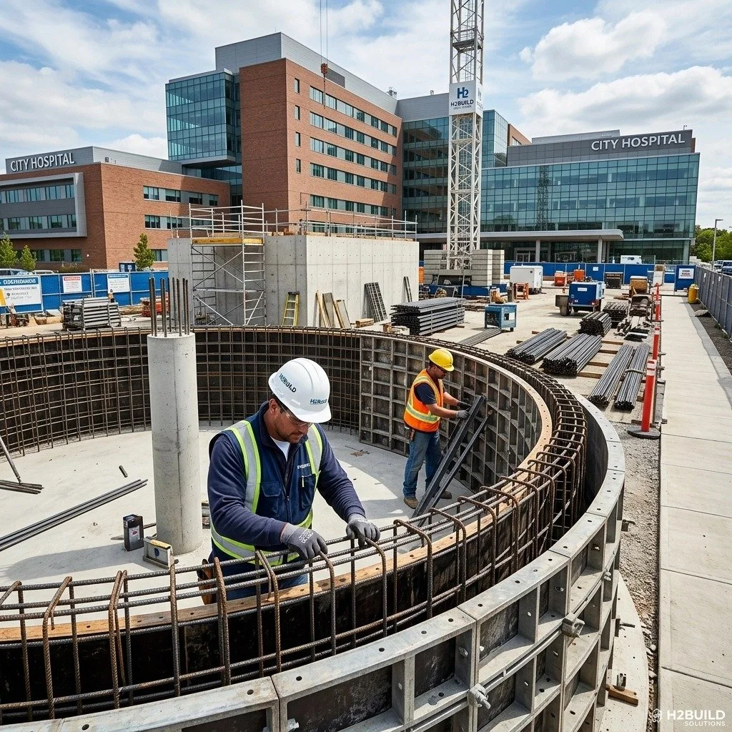 Building Water Tanks In Place: How We Solve Hospital Site Constraints